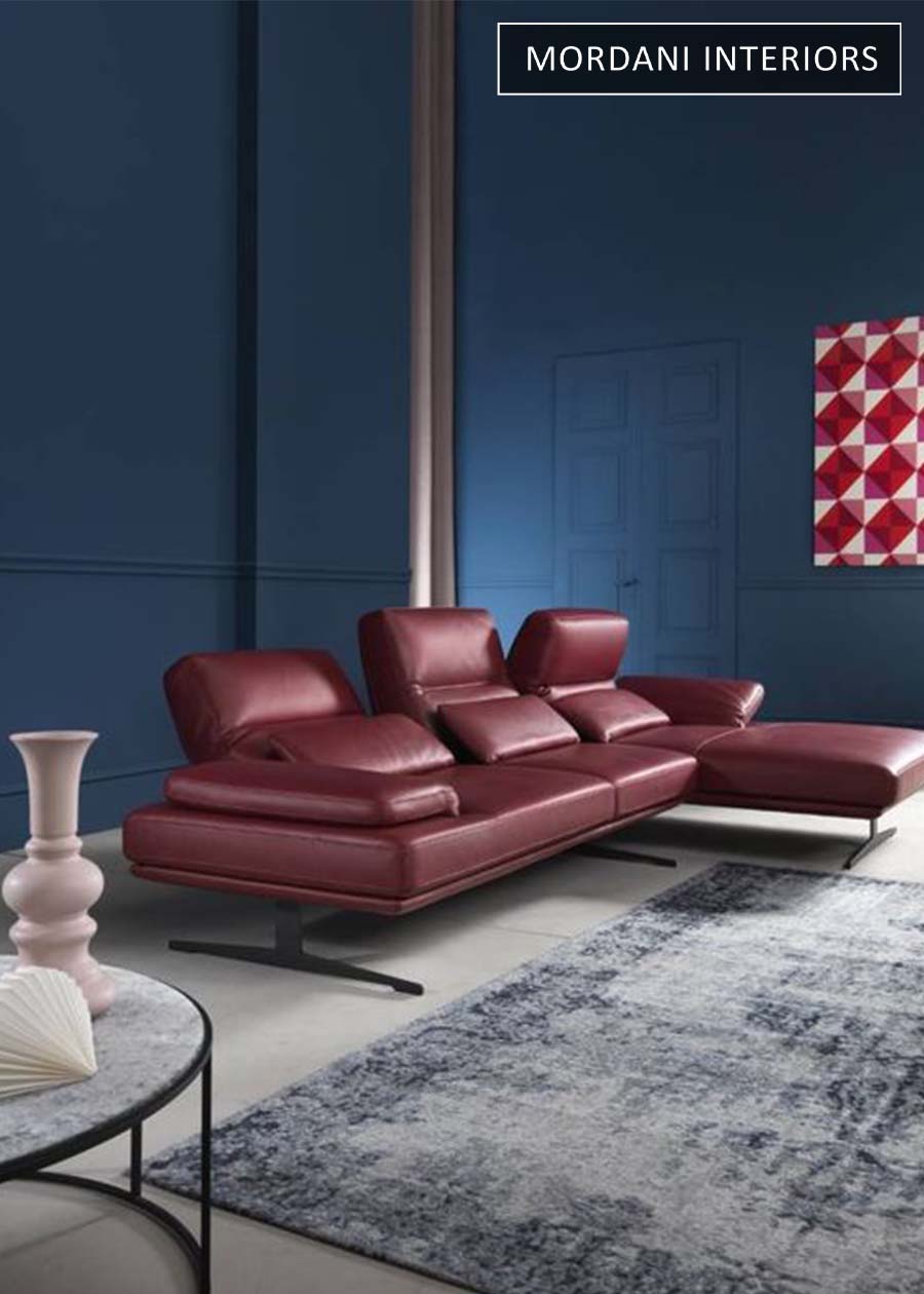 Burgundy Faux Leather Upholstery
